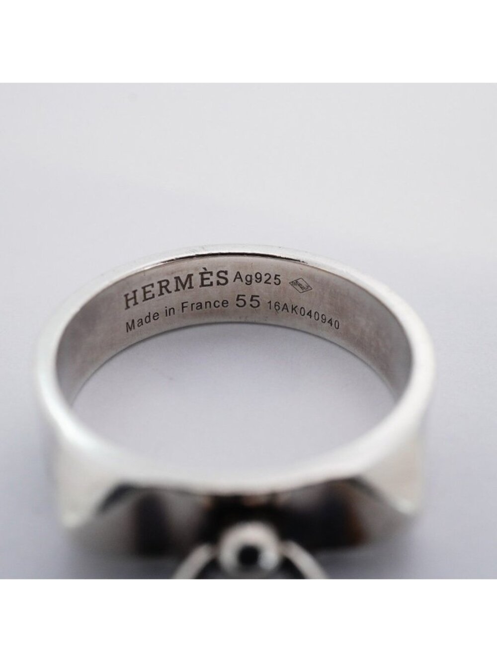 Hermes Ring Collier de Champagne 925 Sterling Silver - Picture 5 of 10